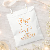 Halloween-Geist-Orange-Leckerei Geschenktütchen (Ausgeschnitten)