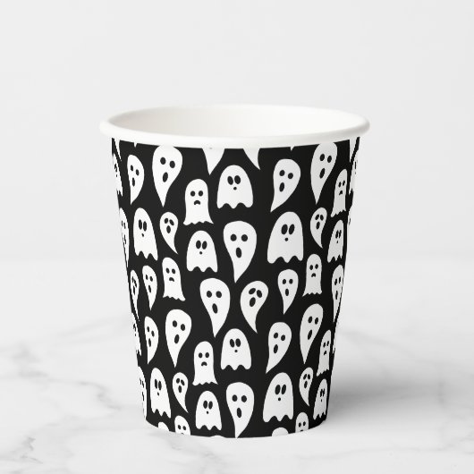 Halloween-Geist Pappbecher (Vorderseite)