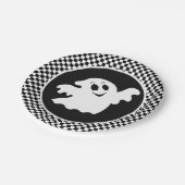Halloween-Geist Pappteller (Schrägansicht)