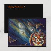 Halloween-Geist Postkarte (Vorne/Hinten)