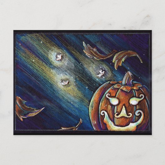 Halloween-Geist Postkarte (Vorderseite)