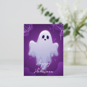 Halloween-Geist-Postkarte Postkarte