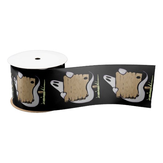 Halloween Geist Satinband (Spule)