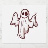 Halloween-Geist Schaumweinetikett (Einzelnes Label)