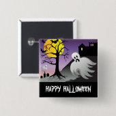 Halloween-Geist schlägt 10% weg vom Verkauf Button (Vorne & Hinten)