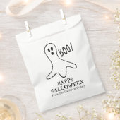 Halloween-Geist Schwarz-Weiß-Leckerei Geschenktütchen (Ausgeschnitten)