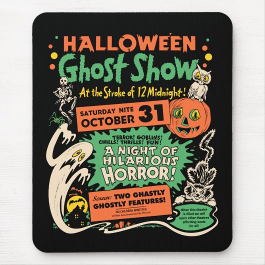 Halloween-Geist-Show 1950 Mousepad (Vorne)