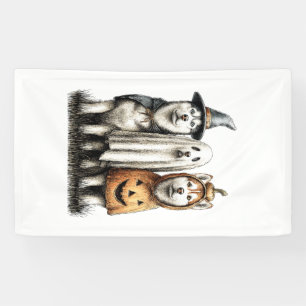 Halloween-Geist-Sibirischer-Husky-Hund Banner