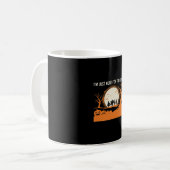 Halloween-Geist-Silhouette Kaffeetasse (Vorderseite Links)
