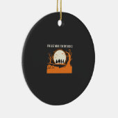 Halloween-Geist-Silhouette Keramik Ornament (Rechts)