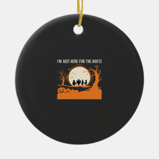Halloween-Geist-Silhouette Keramik Ornament (Vorne)
