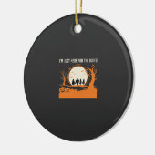 Halloween-Geist-Silhouette Keramik Ornament (Links)