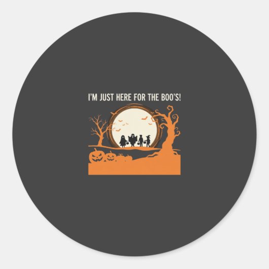 Halloween-Geist-Silhouette Runder Aufkleber (Vorderseite)