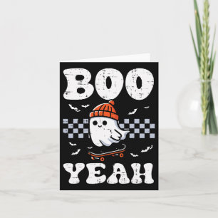 Halloween-Geist-Skateboard-Boo-Yeah-Kostüm Jungen Karte