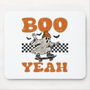 Halloween-Geist-Skateboard- Boo Yeah-Kostüm Jungen Mousepad