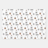 Halloween-Geist-Skateboard-Papierbögen Geschenkpapier Set (Vorderseite)