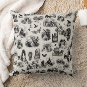 Halloween-Geist Skelett Goul Toile  Kissen