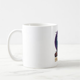 Halloween-Geist-Sonnenbrille Lila Mond Friedhof_1 Kaffeetasse