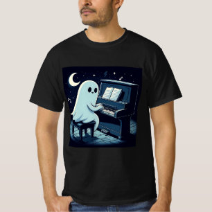 Halloween-Geist spielt Klavier Lustig T-Shirt