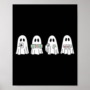 Halloween-Geist spielt Mahjong Soky Season Game D Poster