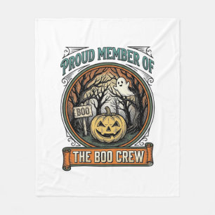 Halloween-Geist Stolz Mitglied Boo Crew Vintage Lu Fleecedecke