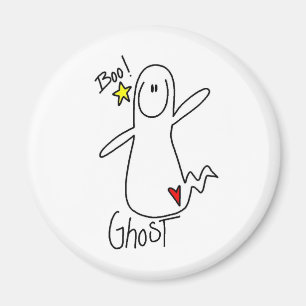 Halloween-Geist-Strichmännchen-Magnet Magnet