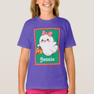 Halloween-Geist Süße Coquette-Schleife Benutzernam T-Shirt
