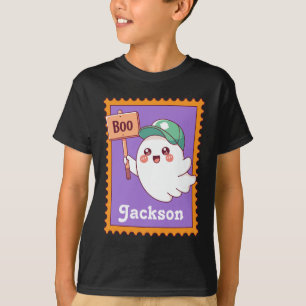 Halloween-Geist Süßes Buh-Schild Benutzerdefiniert T-Shirt