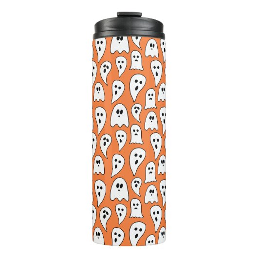 Halloween-Geist Thermosbecher (Vorderseite)