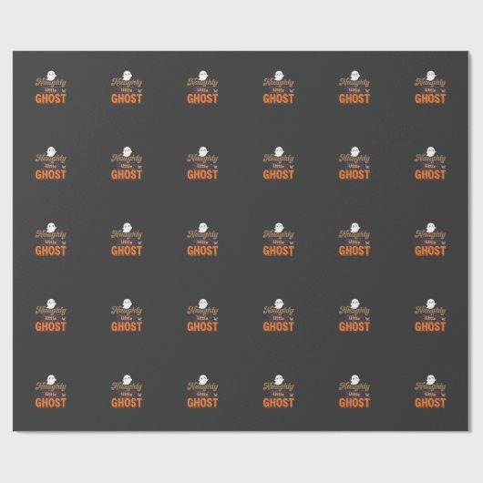 Halloween-Geist Unartiges Kleines Geist Design Geschenkpapier (Flach)