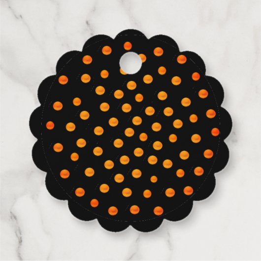 Halloween-Geist und Kürbis Geschenkanhänger (Rückseite)