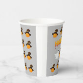 Halloween: Geist und Kürbis Pappbecher (Rechts)