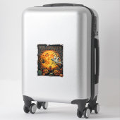 Halloween Geist Vollmond Jack Lanterns Zombie Han Aufkleber (Koffer)