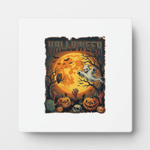 Halloween Geist Vollmond Jack Lanterns Zombie Han Fotoplatte