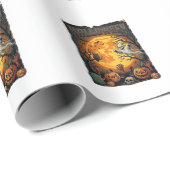 Halloween Geist Vollmond Jack Lanterns Zombie Han Geschenkpapier (Rolleneckpunkt)