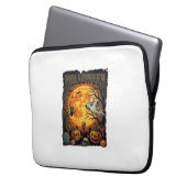 Halloween Geist Vollmond Jack Lanterns Zombie Han Laptopschutzhülle (Vorderseite Links)