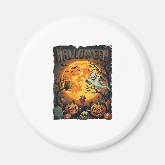 Halloween Geist Vollmond Jack Lanterns Zombie Han Magnet (Vorne)
