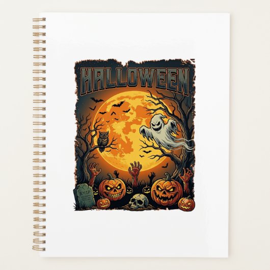 Halloween Geist Vollmond Jack Lanterns Zombie Han Planer (Vorderseite)