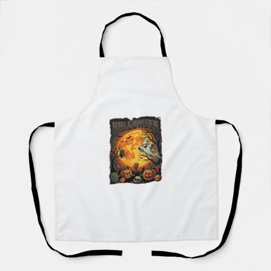 Halloween Geist Vollmond Jack Lanterns Zombie Han Schürze (Vorderseite)
