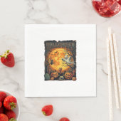 Halloween Geist Vollmond Jack Lanterns Zombie Han Serviette (Beispiel)