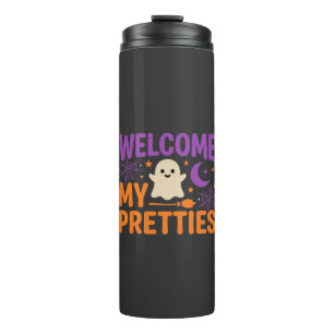 Halloween-Geist Willkommen meine Schönen SVG-Desig Thermosbecher