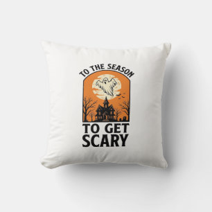 Halloween-Geist wird gruselig Vintage-Spooky_1 Kissen