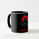 Halloween-Geist-Wolf 2026 Tasse (Vorderseite Links)