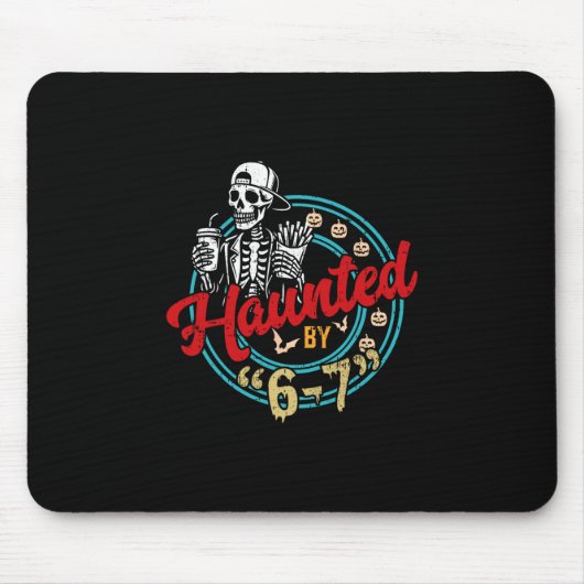Halloween-Geister 67 Six Seven Meme 1 (24) Mousepad (Vorne)