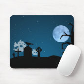 Halloween-Geister auf dem Friedhof Mousepad (Mit Mouse)