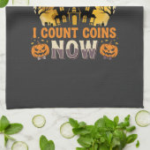 Halloween-Geister-Bankier-Hexe Geschirrtuch (Gefaltet)