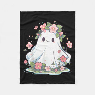 Halloween-Geister-Blumen-Frauen-Mädchen-Halloween Fleecedecke