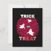Halloween-Geister Feiertagskarte (Vorderseite)