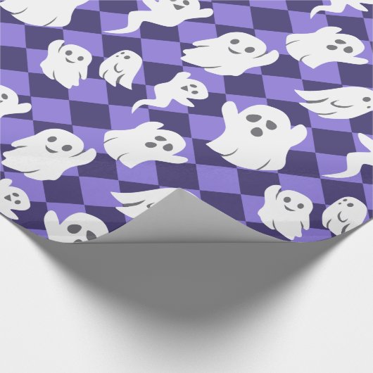 Halloween-Geister Geschenkpapier (Ecke)