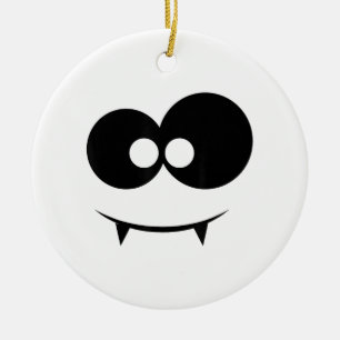 Halloween-Geister-Gesicht Keramik Ornament